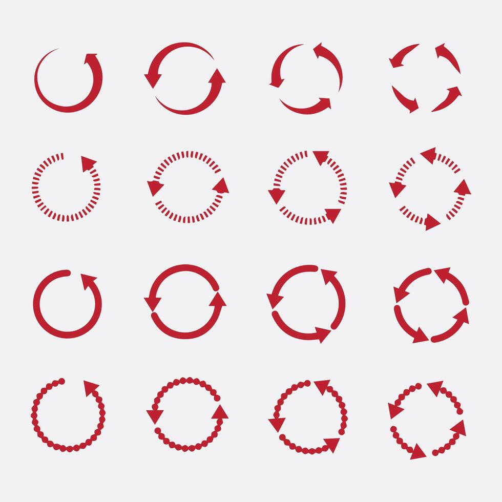 circle refresh, reload and rotation image vector