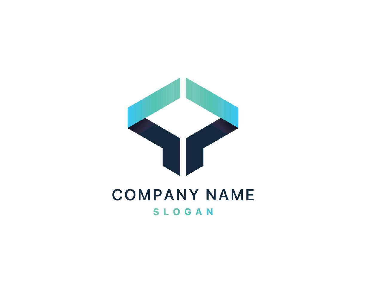 Design an illustration of a company logo idea vector