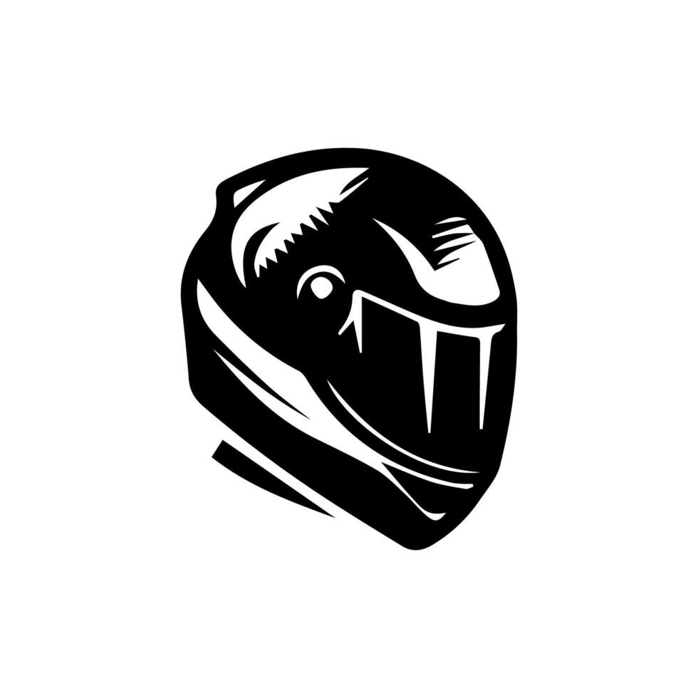 Motorcycle helmet icon set. Racing team helmet illustration vector