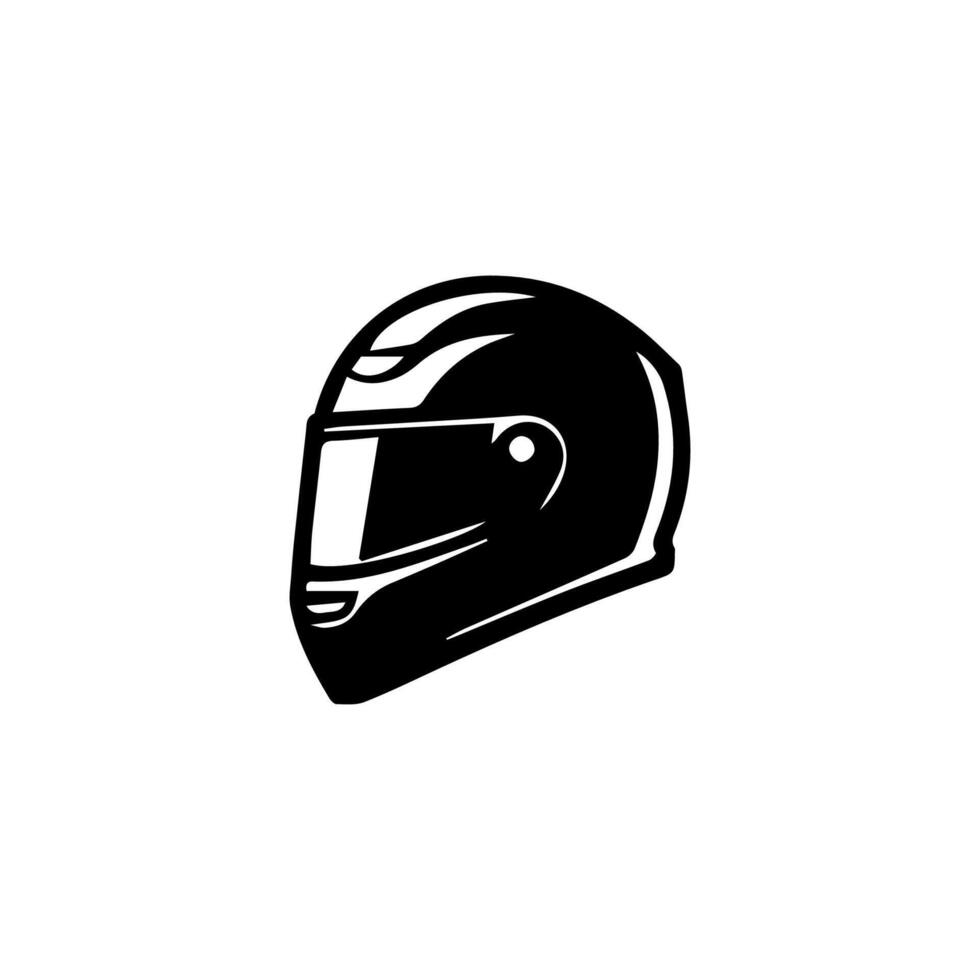 Motorcycle helmet icon set. Racing team helmet illustration vector