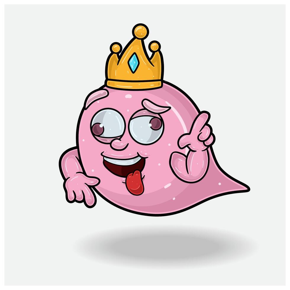 Bubble Gum Mascot Character Cartoon With Crazy expression. For brand, label, packaging and product. vector