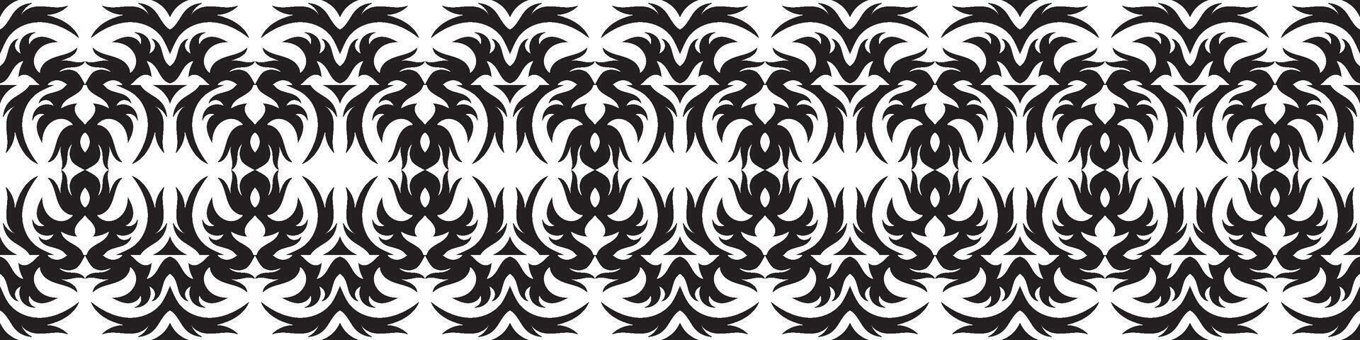 Ethnic border ornament pattern. Geometric oriental seamless pattern. Vintage element illustration. Baroque Floral Aztec tribal. Design for frame, textile, fabric, clothing, carpet, background. vector