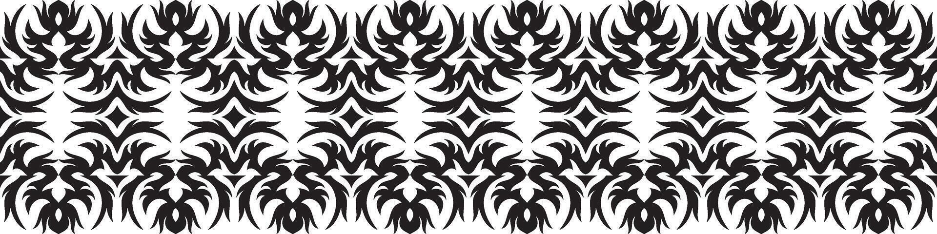 Ethnic border ornament pattern. Geometric oriental seamless pattern. Vintage element illustration. Baroque Floral Aztec tribal. Design for frame, textile, fabric, clothing, carpet, background. vector