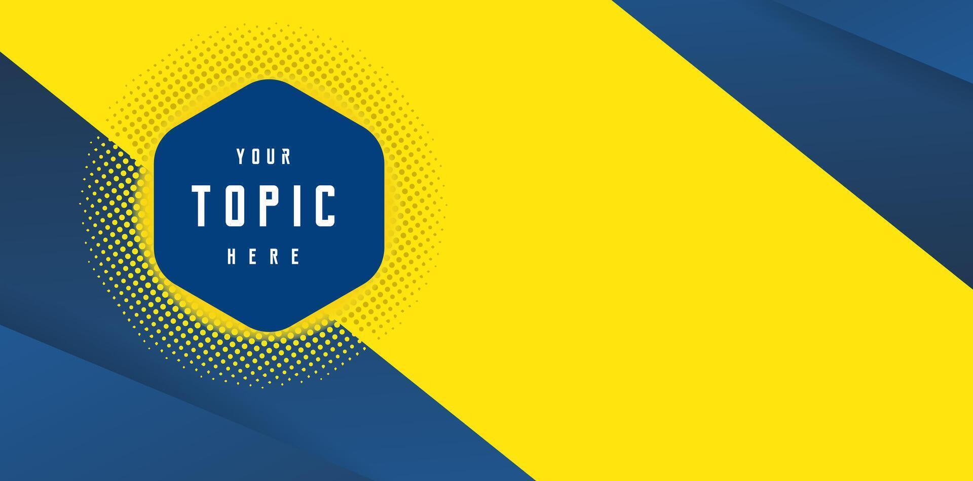 Modern yellow and Blue banner in abstract background, used for Sale banner template design and bright poster with Big sale special offer banner design vector