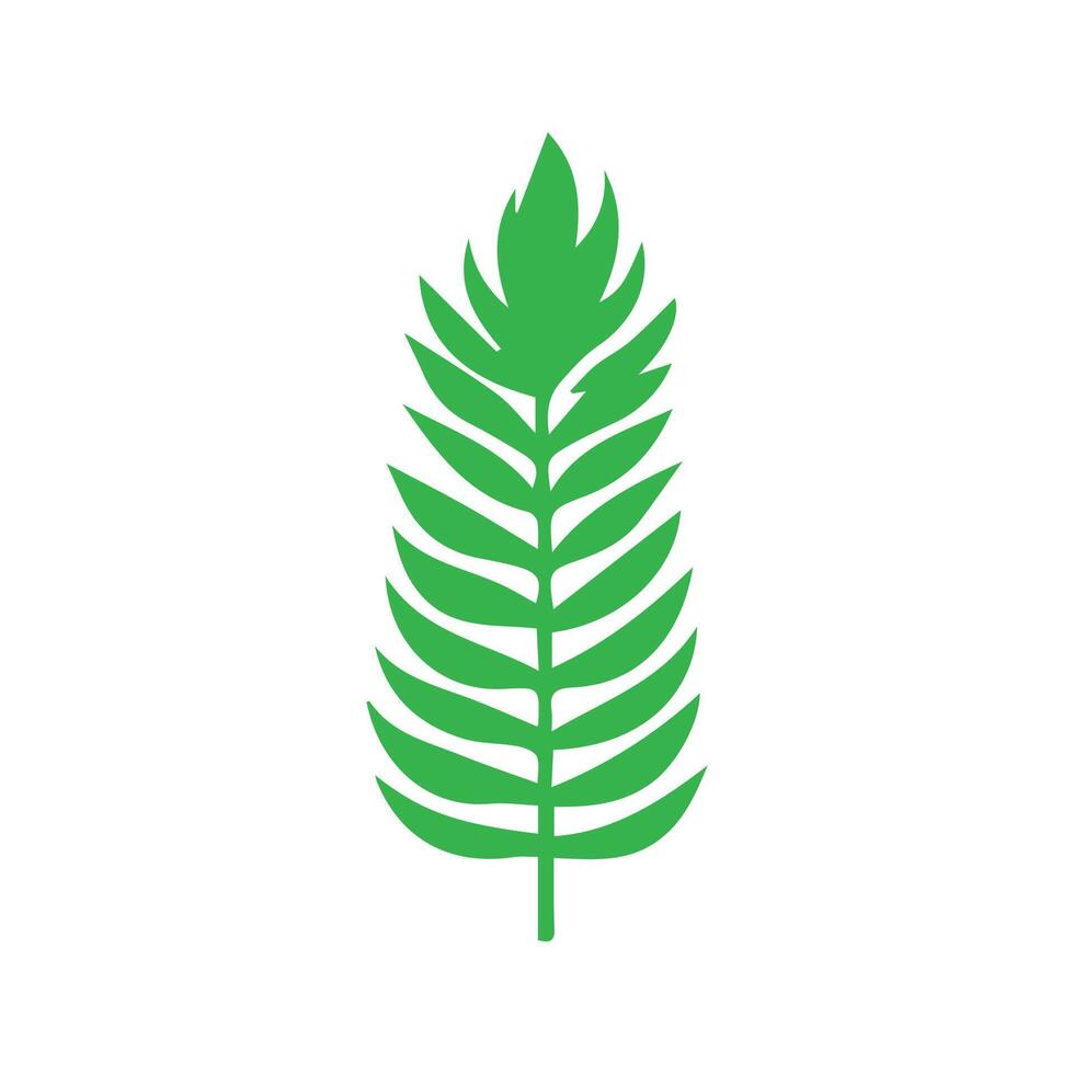 Green leaf icon. Leaves icon on isolated background. Collection green leaf. Elements design for natural, eco, vegan, bio labels vector