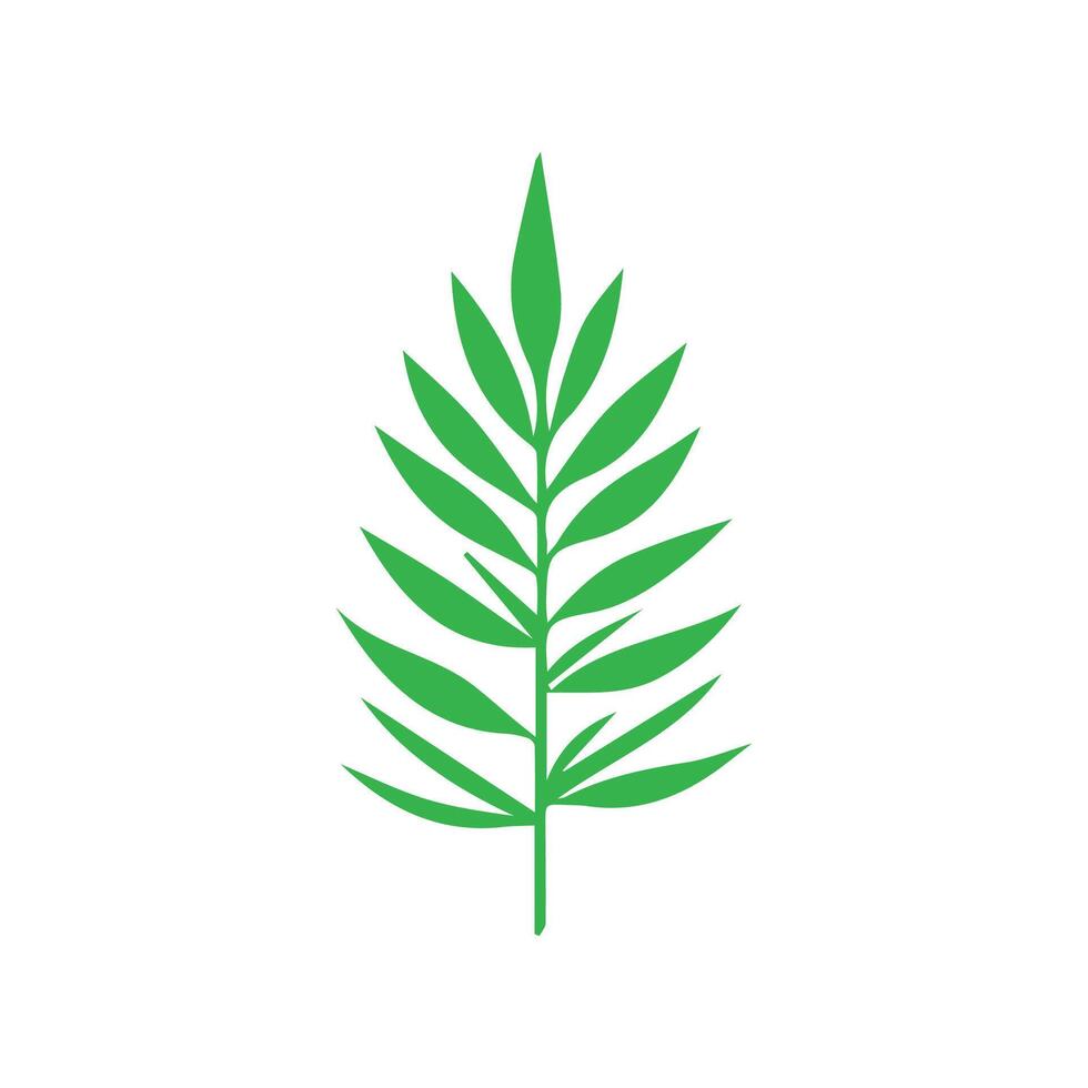 Green leaf icon. Leaves icon on isolated background. Collection green leaf. Elements design for natural, eco, vegan, bio labels vector