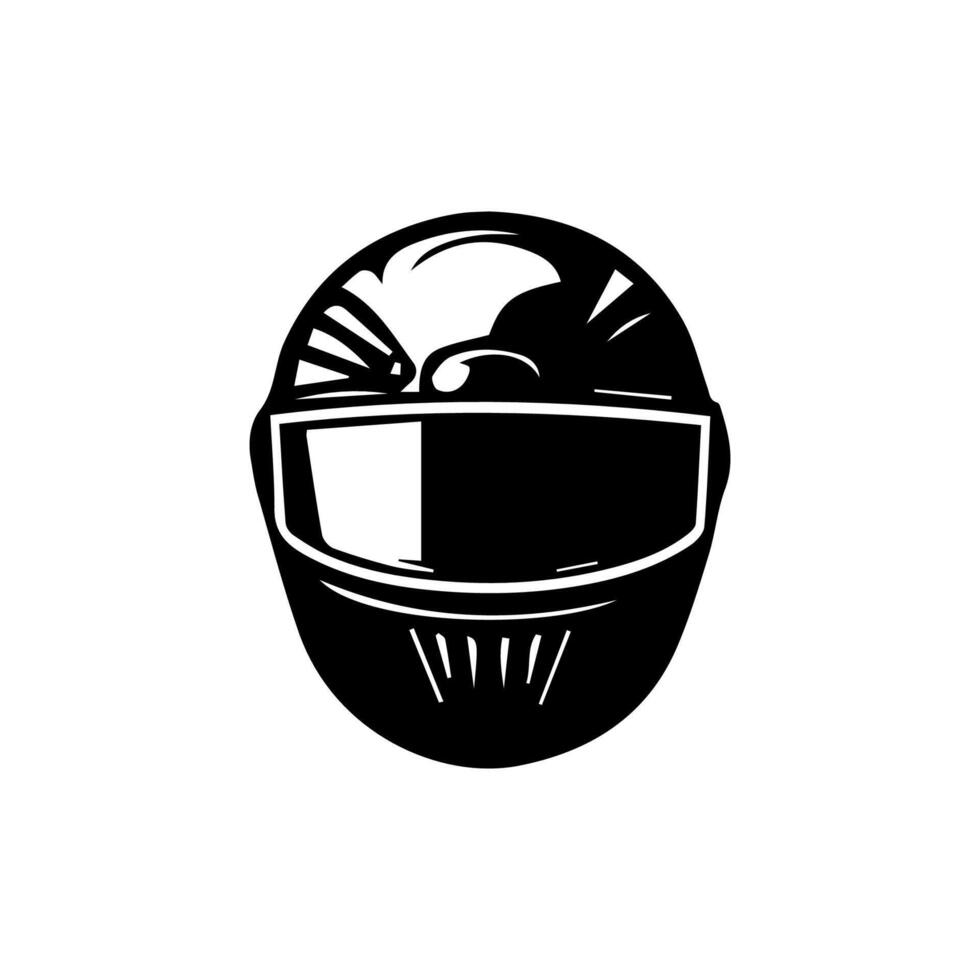 Motorcycle helmet icon set. Racing team helmet illustration vector