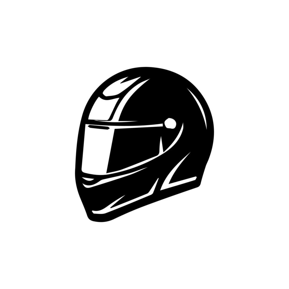 Motorcycle helmet icon set. Racing team helmet illustration vector