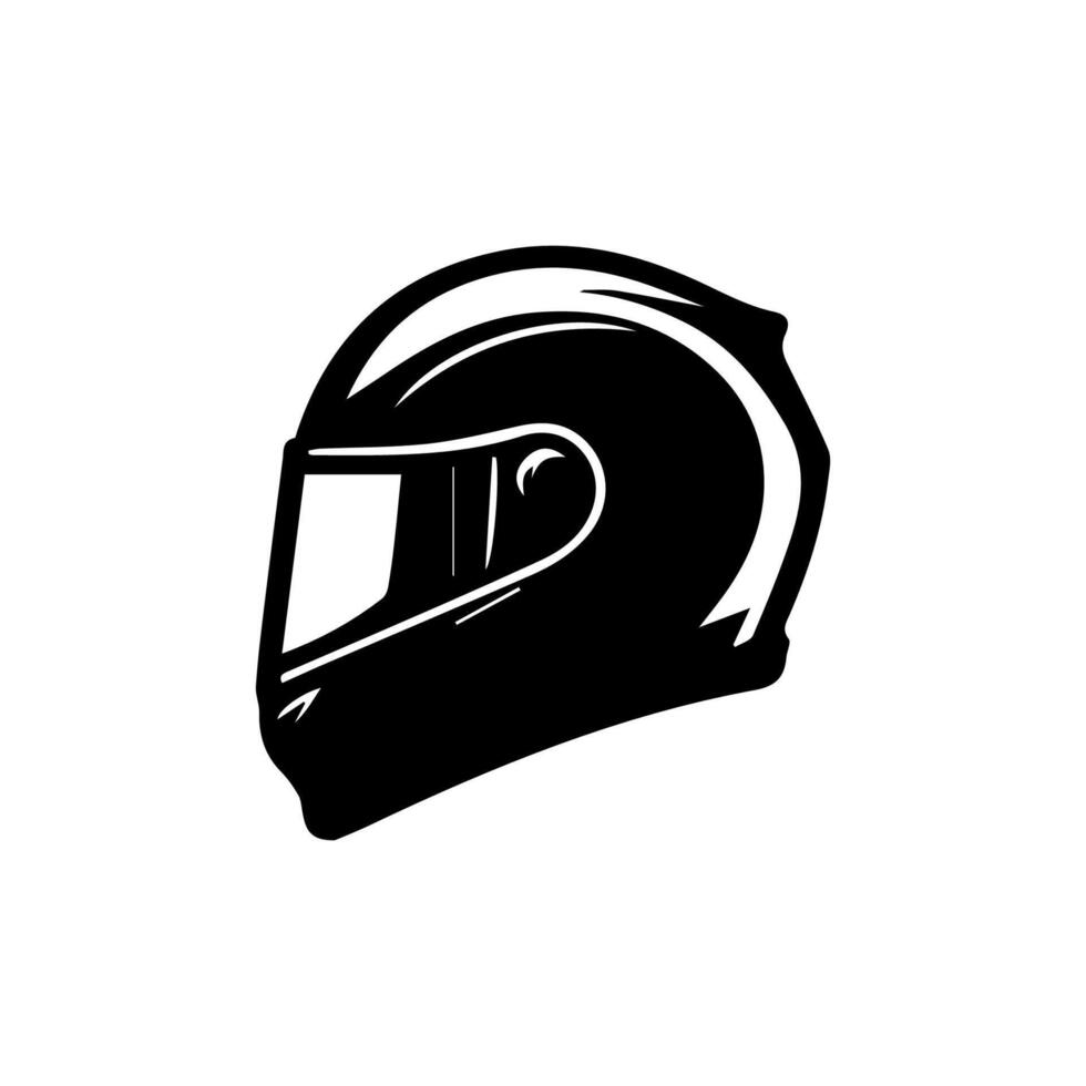 Motorcycle helmet icon set. Racing team helmet illustration vector