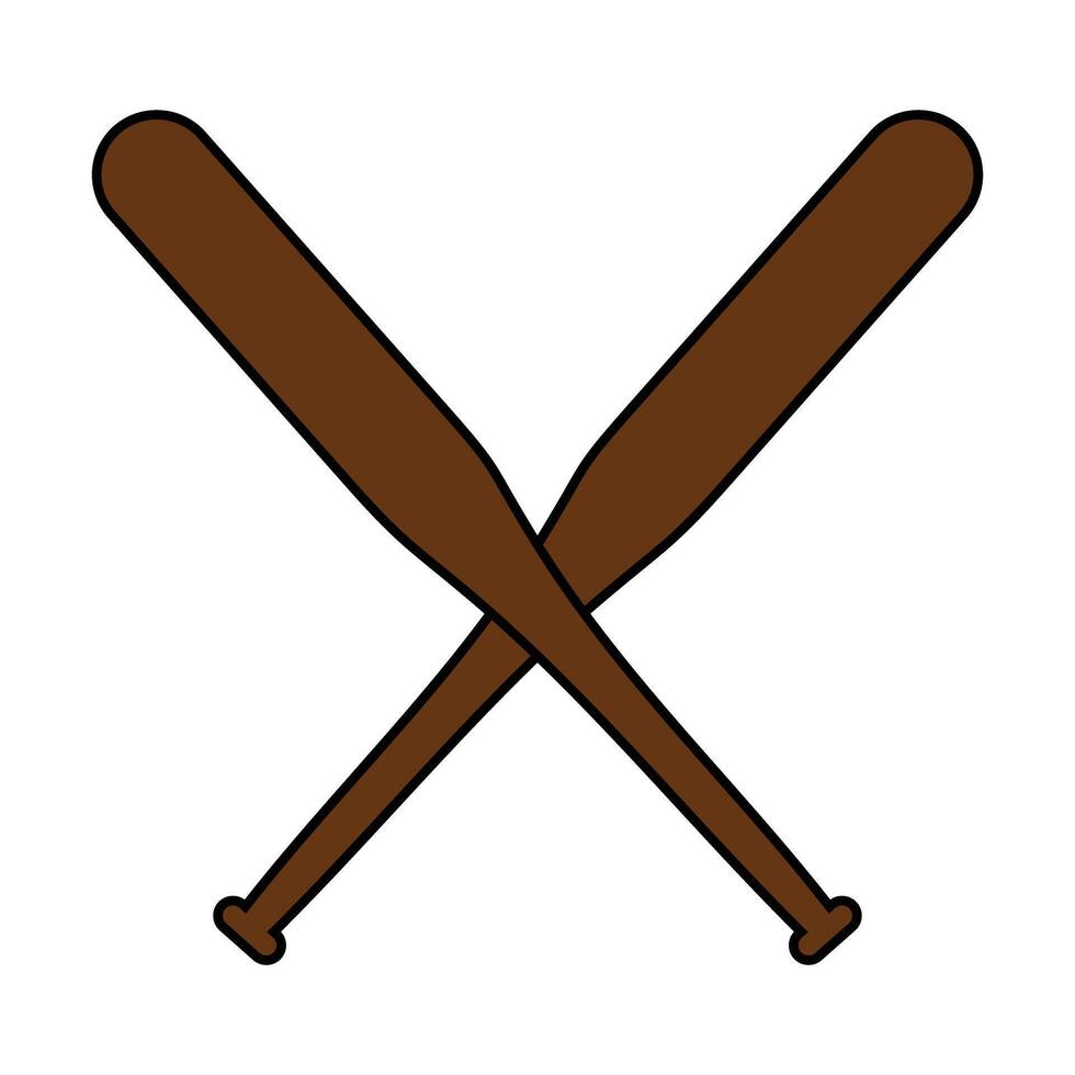 baseball bat icon vector