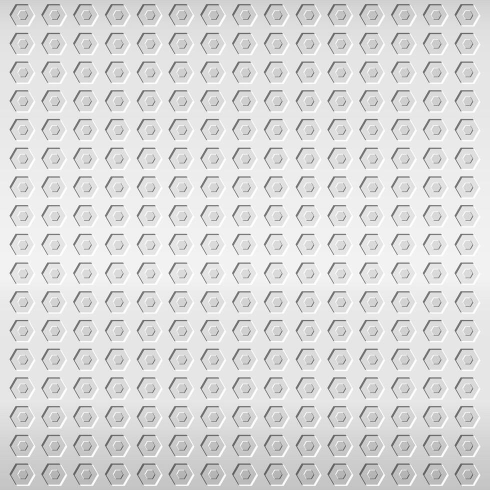 geometric pattern with hexagonal shape on gray background vector