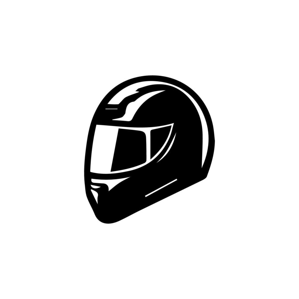 Motorcycle helmet icon set. Racing team helmet illustration vector
