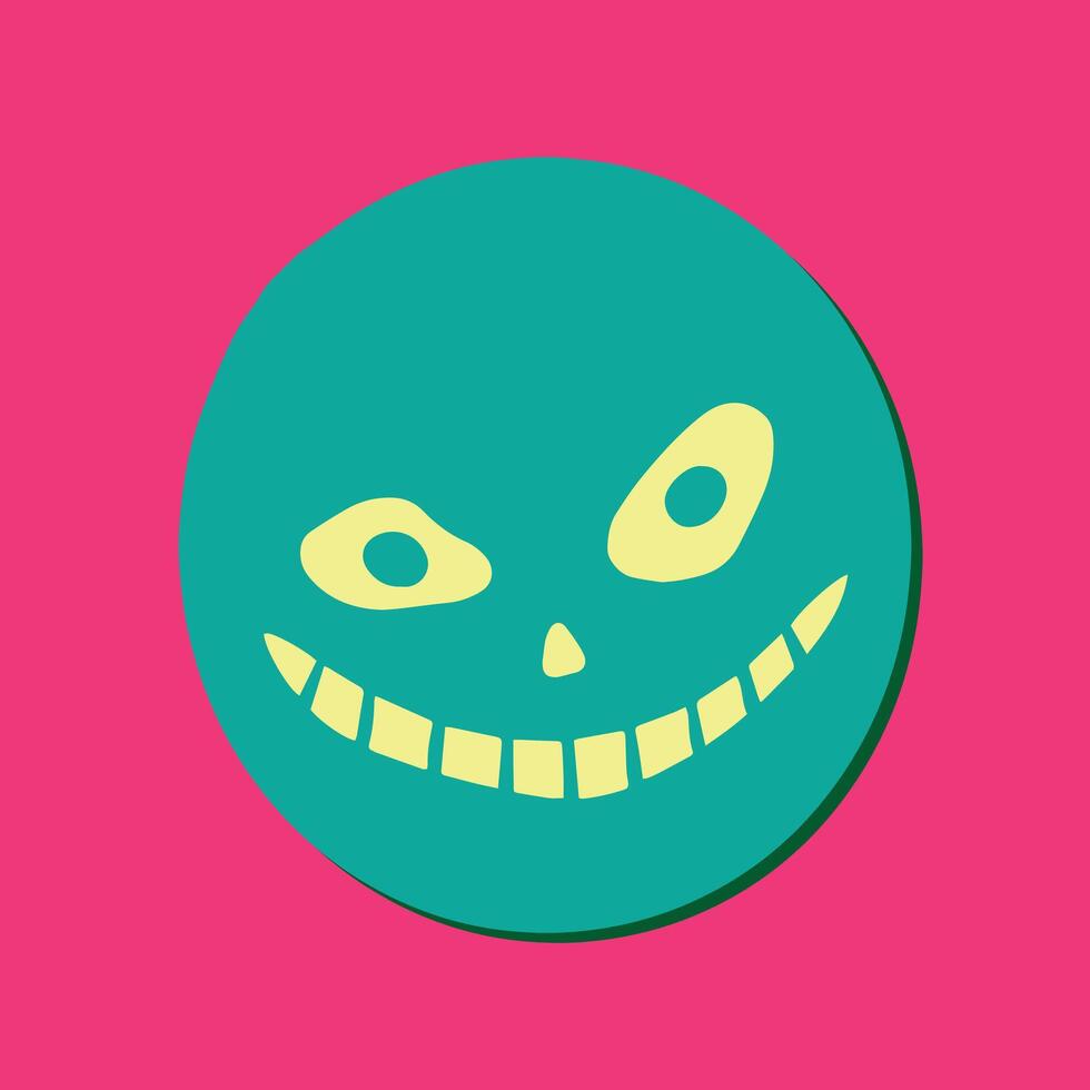 colorfull emot smile cartoon hand drawn art illustration vector