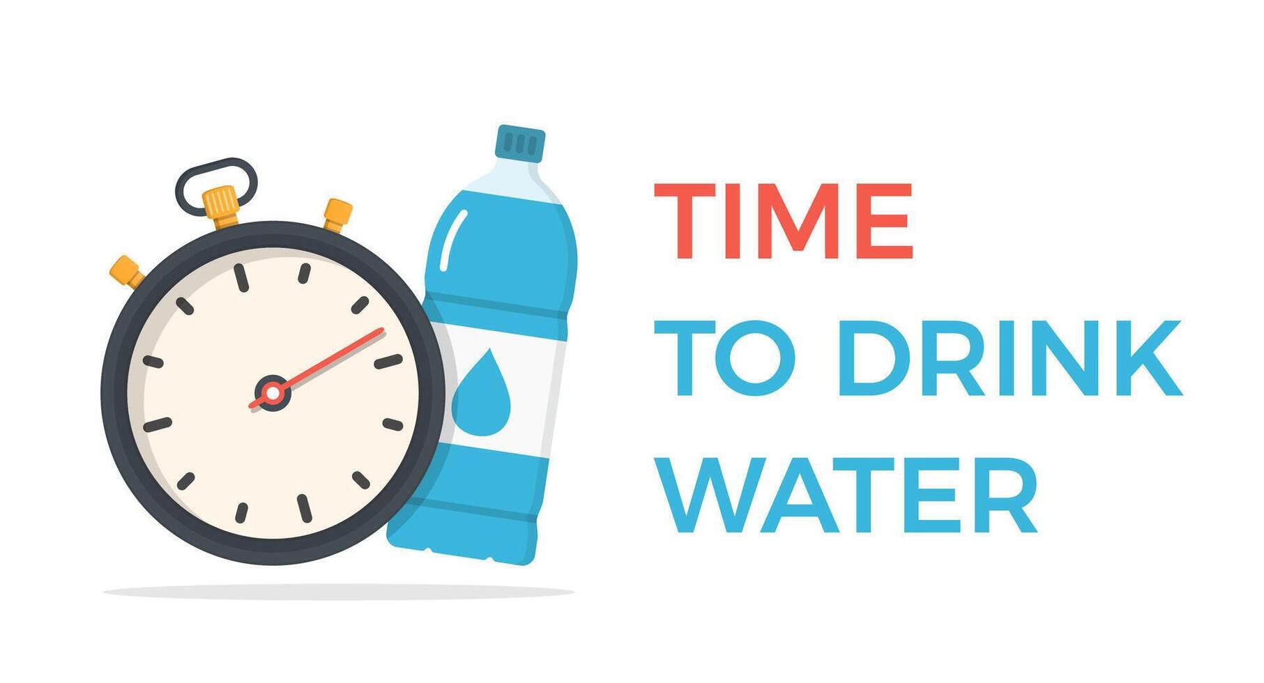 Time to Drink Water vector