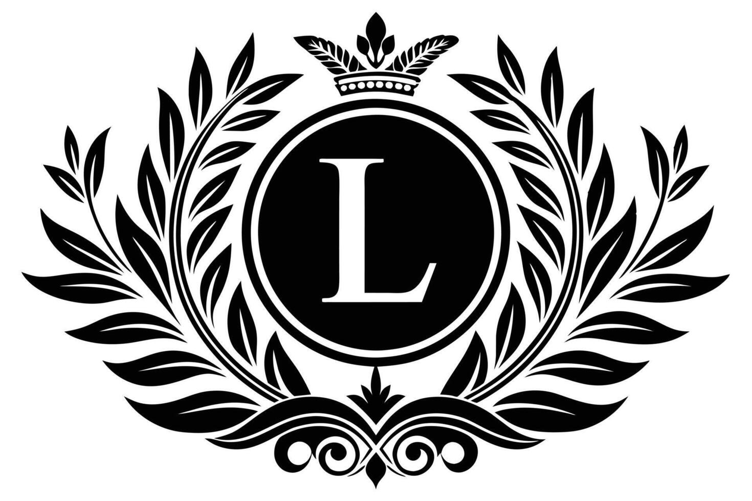 Leaf Letter L logo icon template design vector
