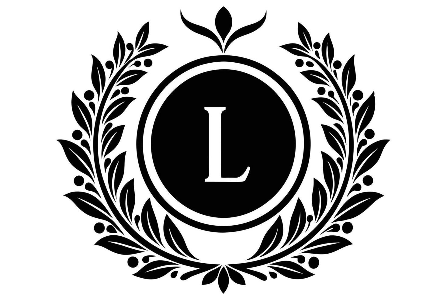 Leaf Letter L logo icon template design vector