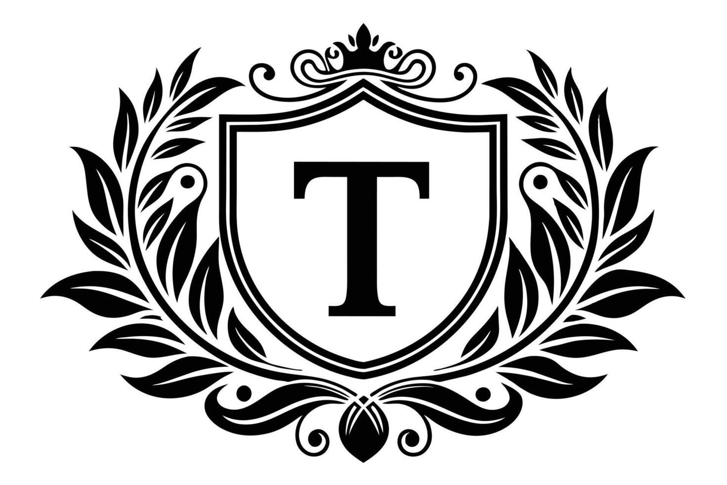 Leaf Letter T logo icon template design vector