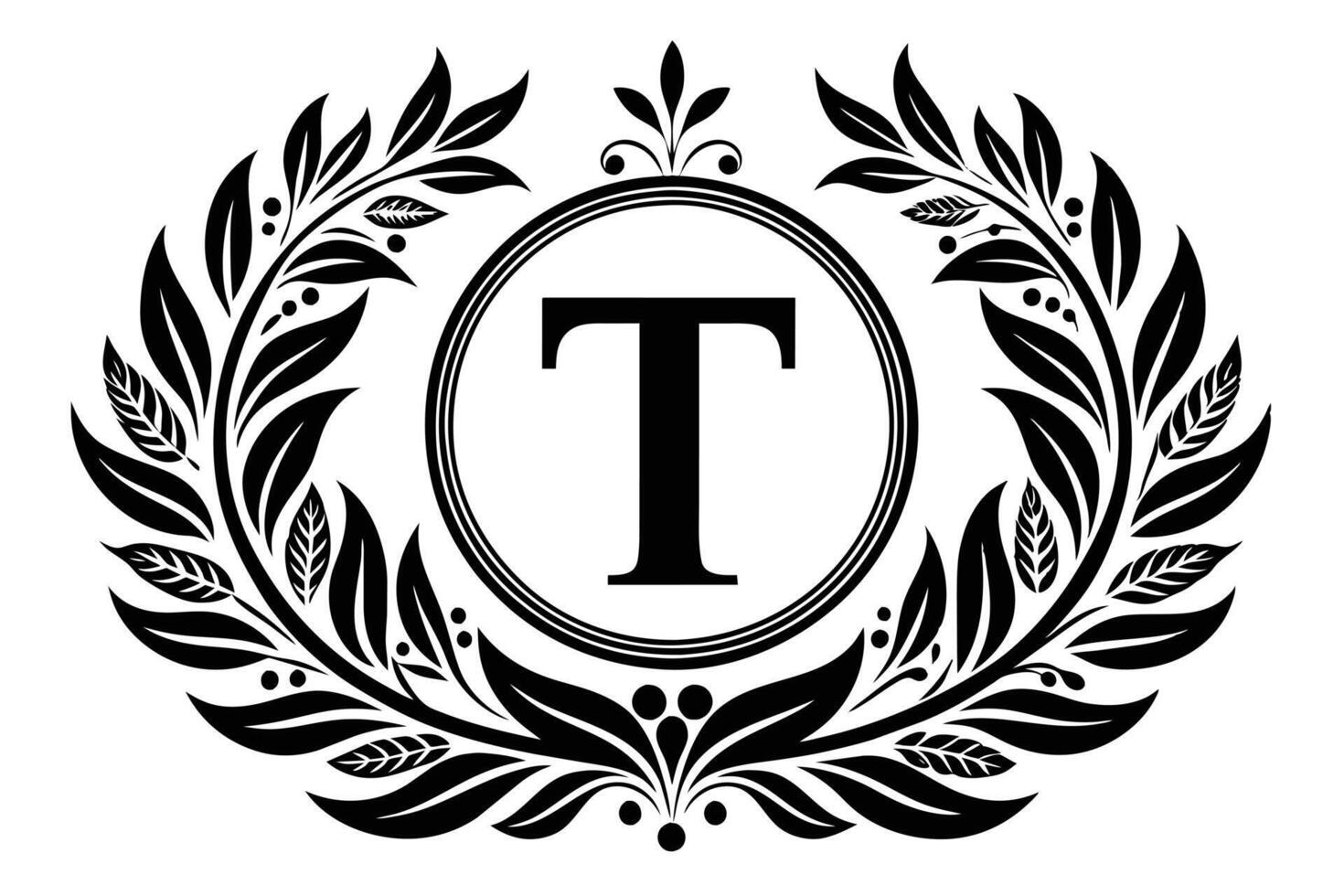 Leaf Letter T logo icon template design vector