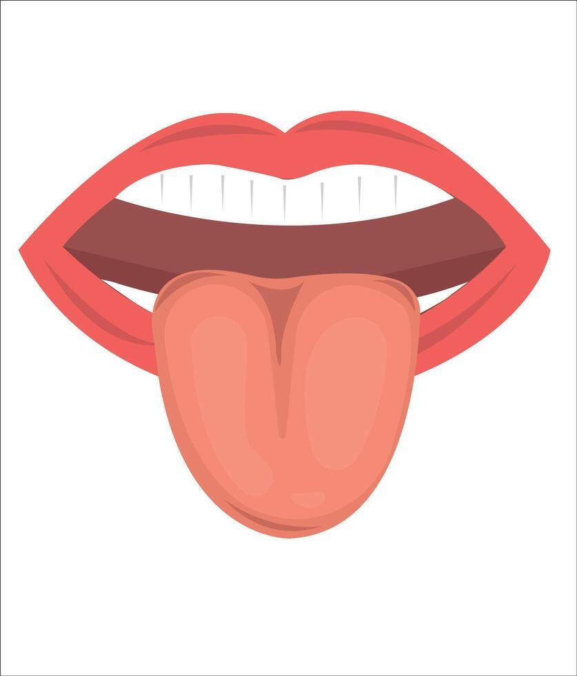 Arm, leg, tongue, mouth, nose, hand, human body parts illustration vector