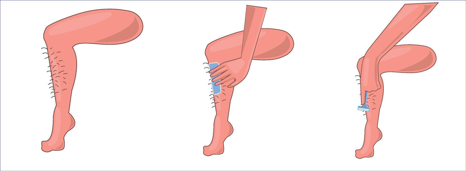 Arm, leg, tongue, mouth, nose, hand, human body parts illustration vector