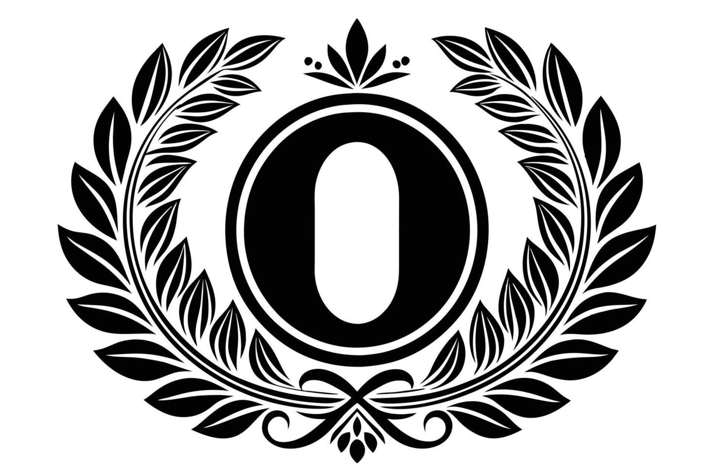 Leaf Letter O logo icon template design vector