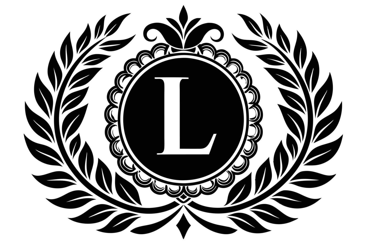 Leaf Letter L logo icon template design vector