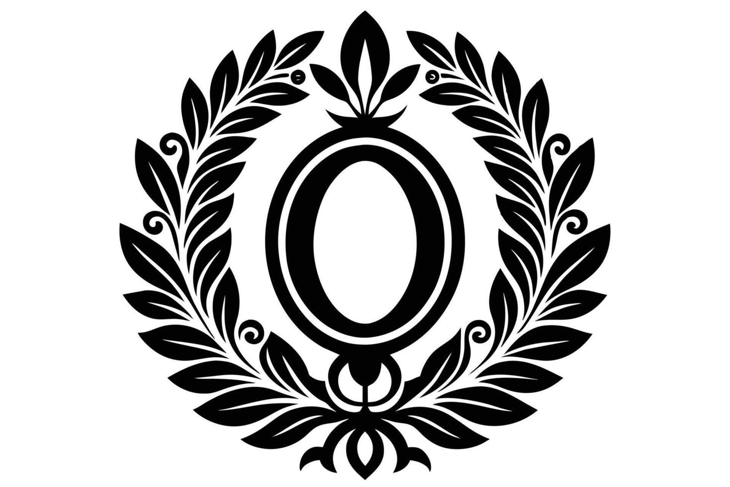 Leaf Letter O logo icon template design vector
