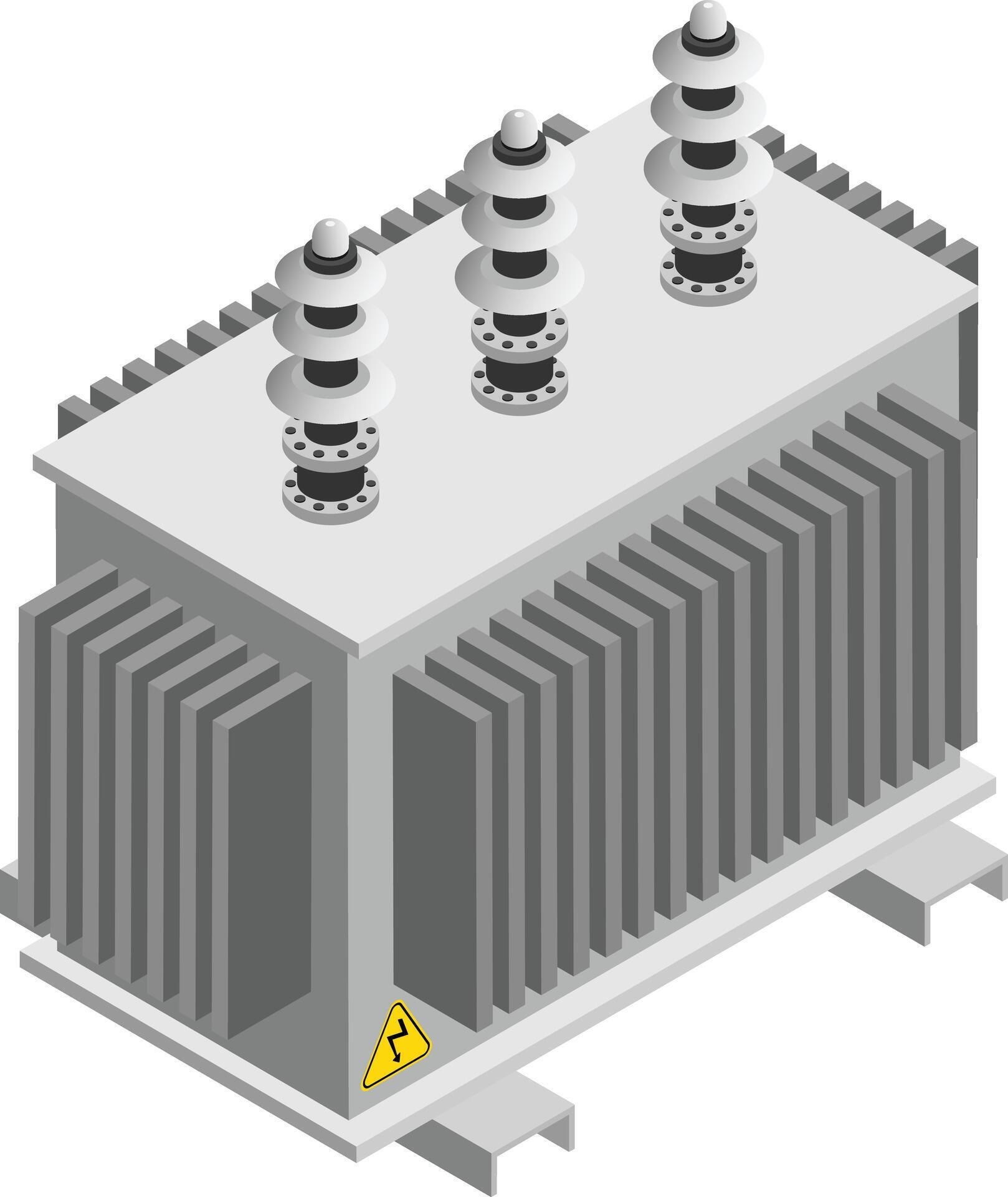 Isometric Power Distribution Transformer 45767978 Vector Art at Vecteezy