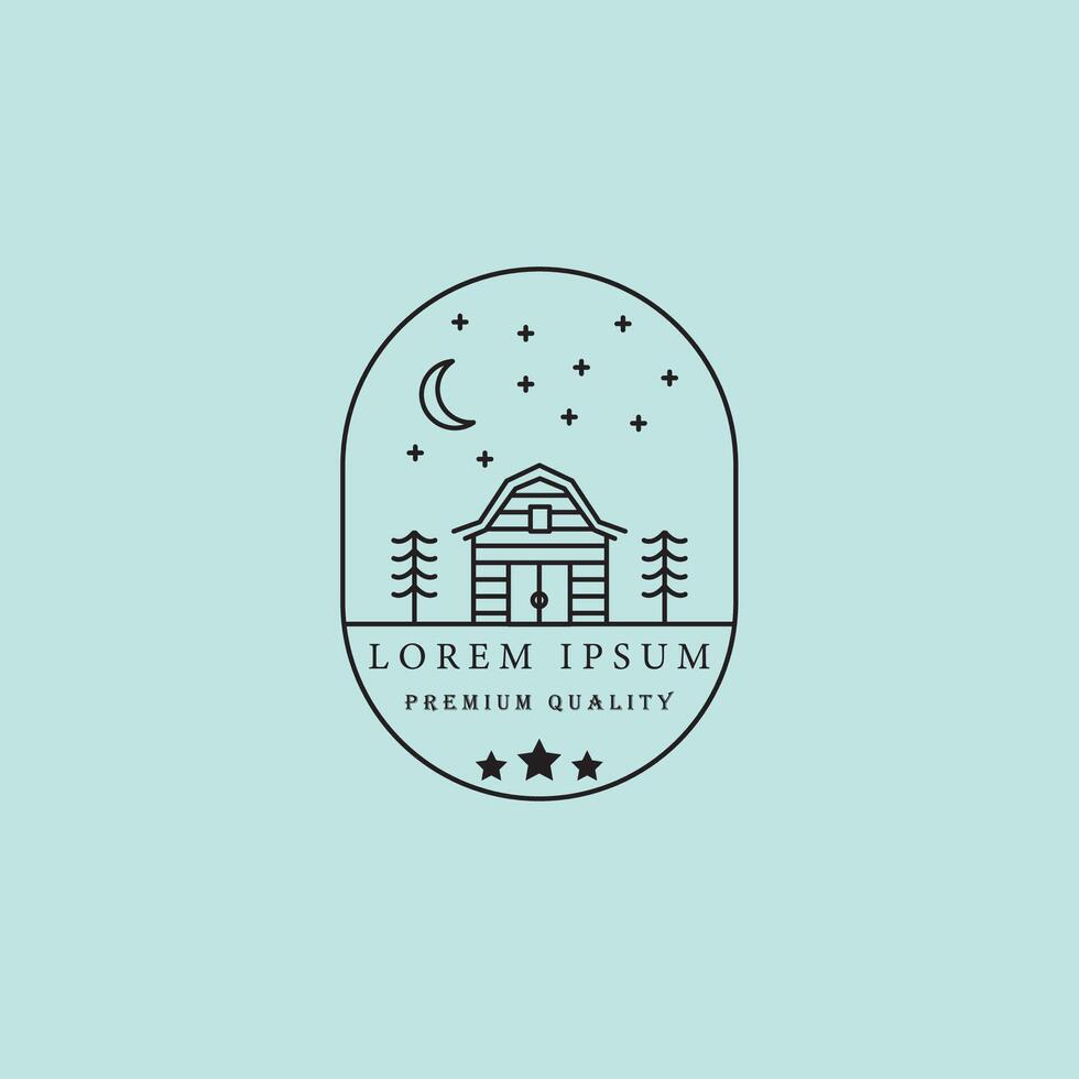 Barn logo illustration design vector