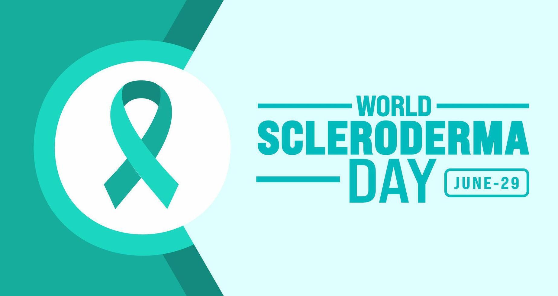 29 June is World scleroderma day background template. Holiday concept. use to background, banner, placard, card, and poster design template with text inscription and standard color. vector