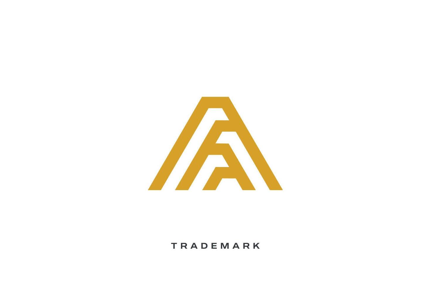 A Letter trademark brand logo vector
