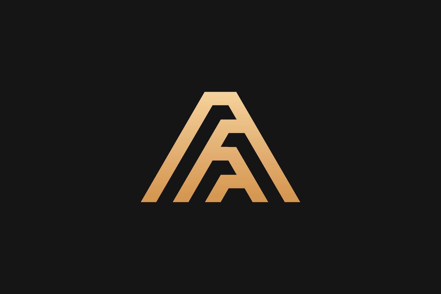 A Letter trademark brand logo vector