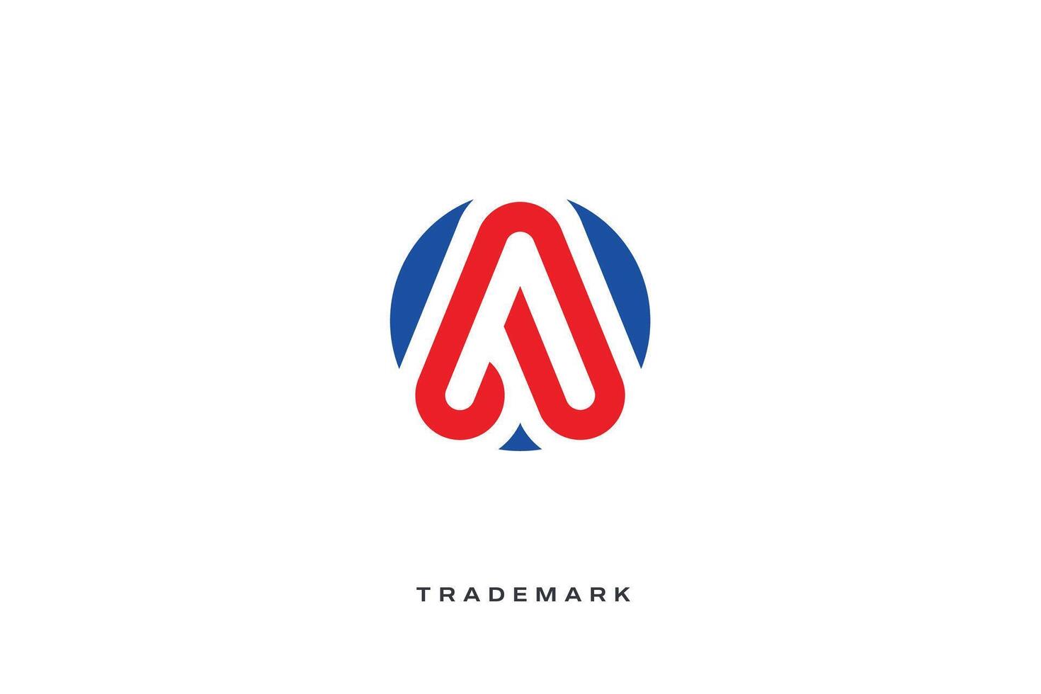 A Letter trademark brand logo vector