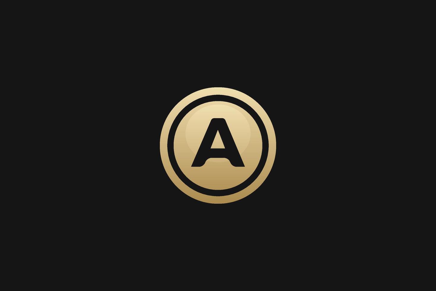 A Letter trademark brand logo vector