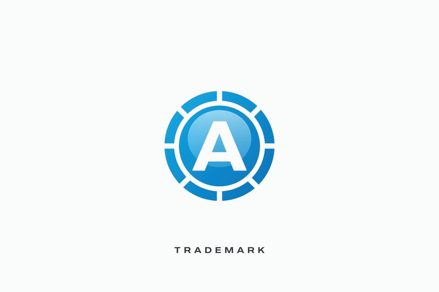 A Letter trademark brand logo vector