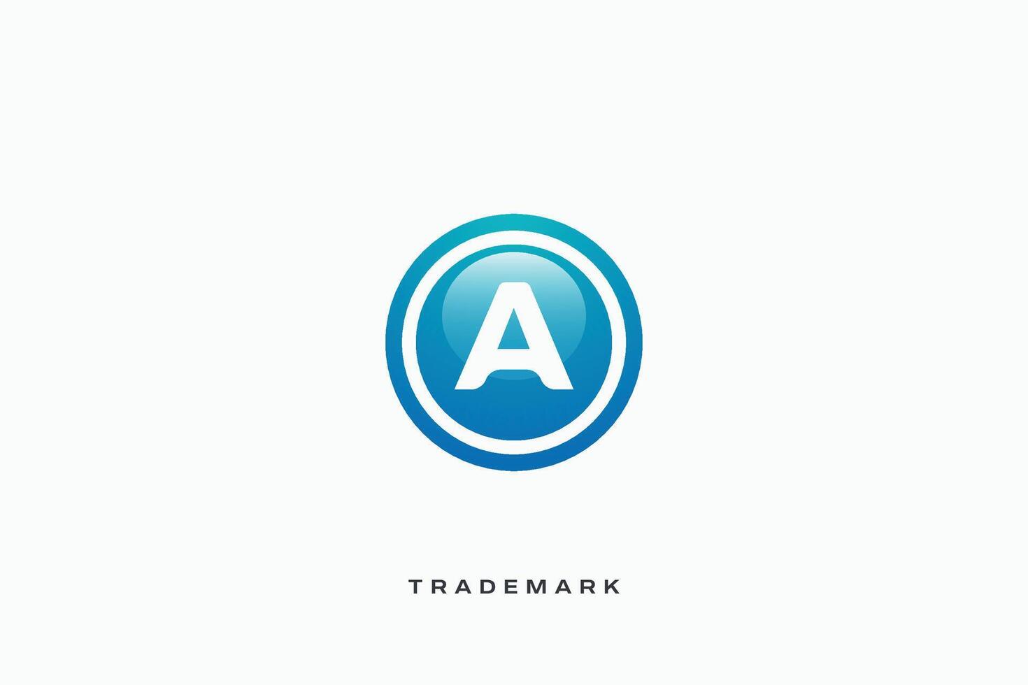 A Letter trademark brand logo vector
