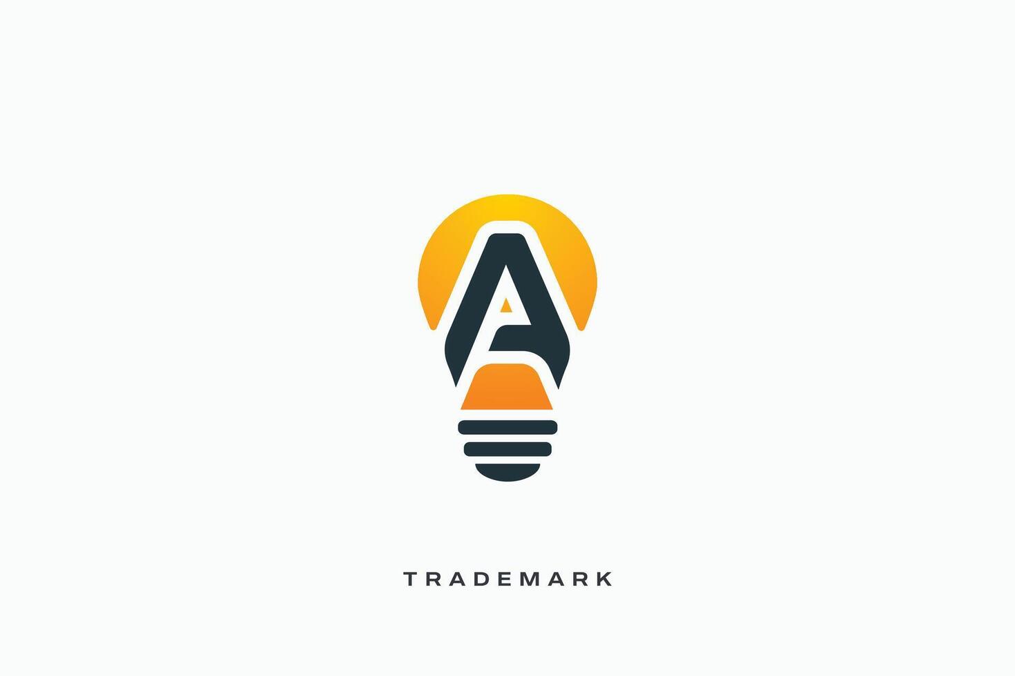 A Letter trademark brand logo vector