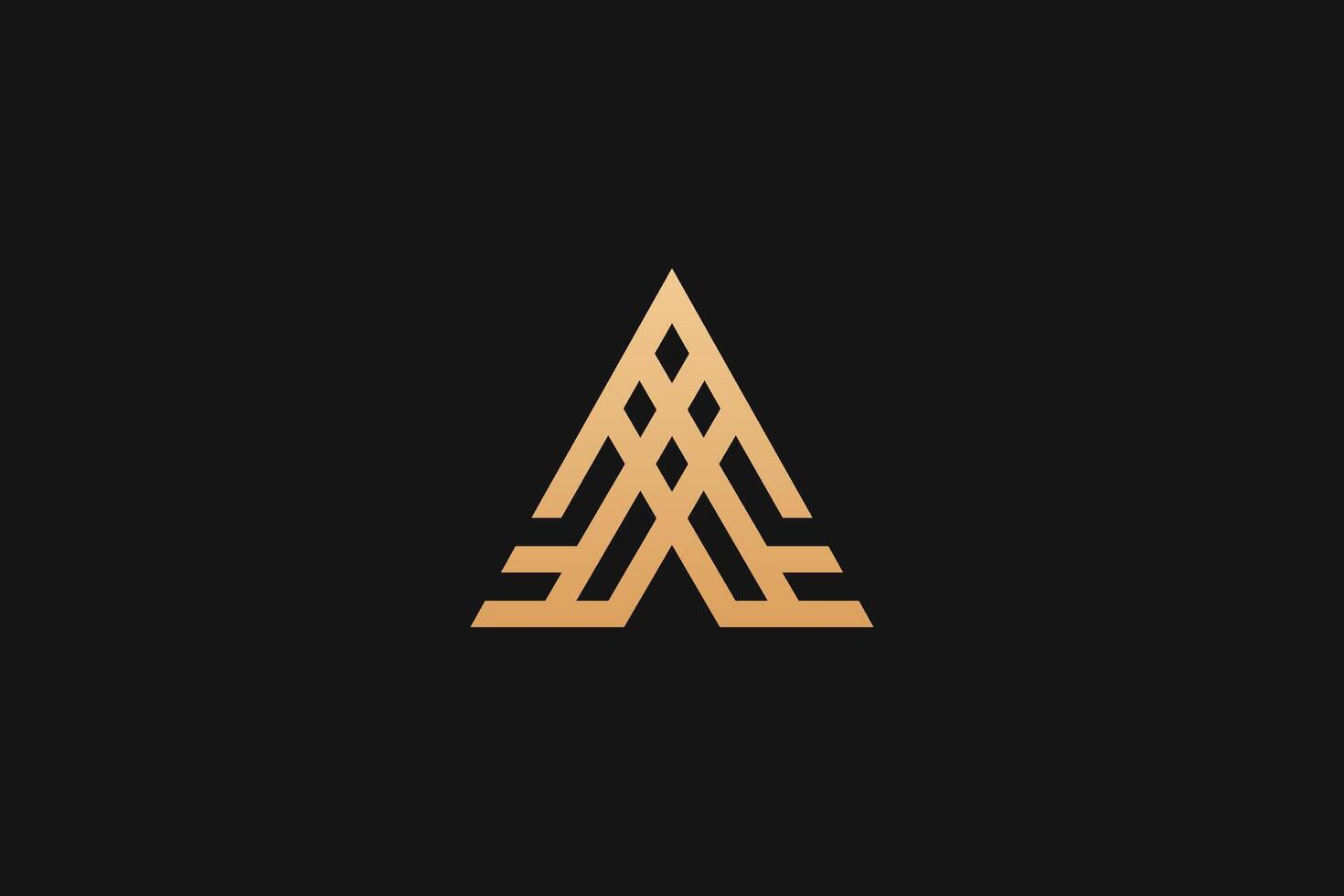 A Letter trademark brand logo vector
