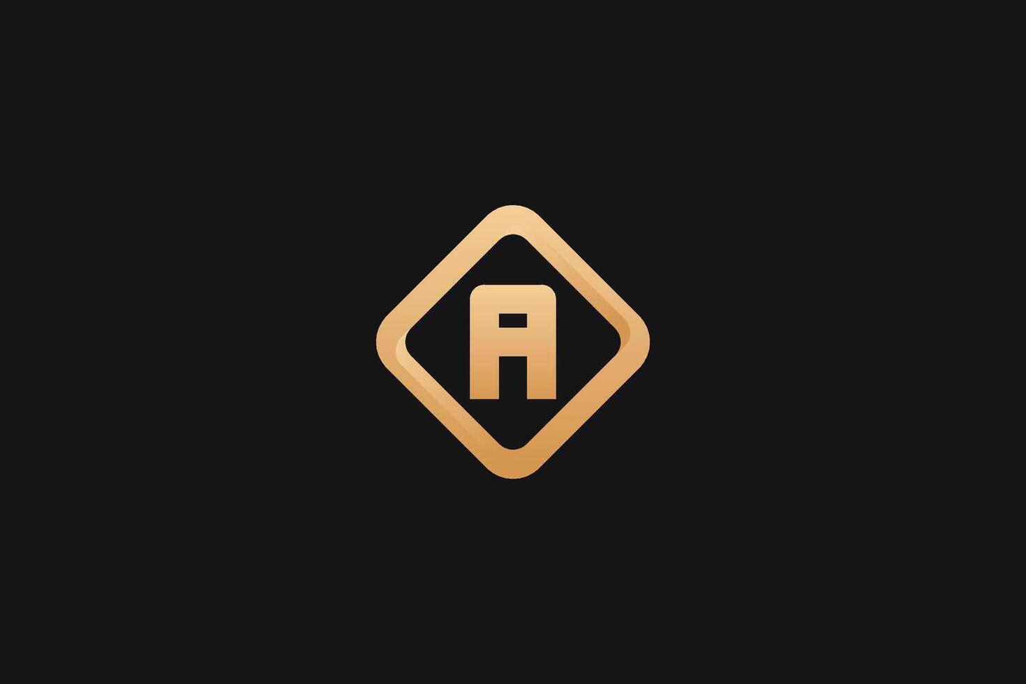 A Letter trademark brand logo vector