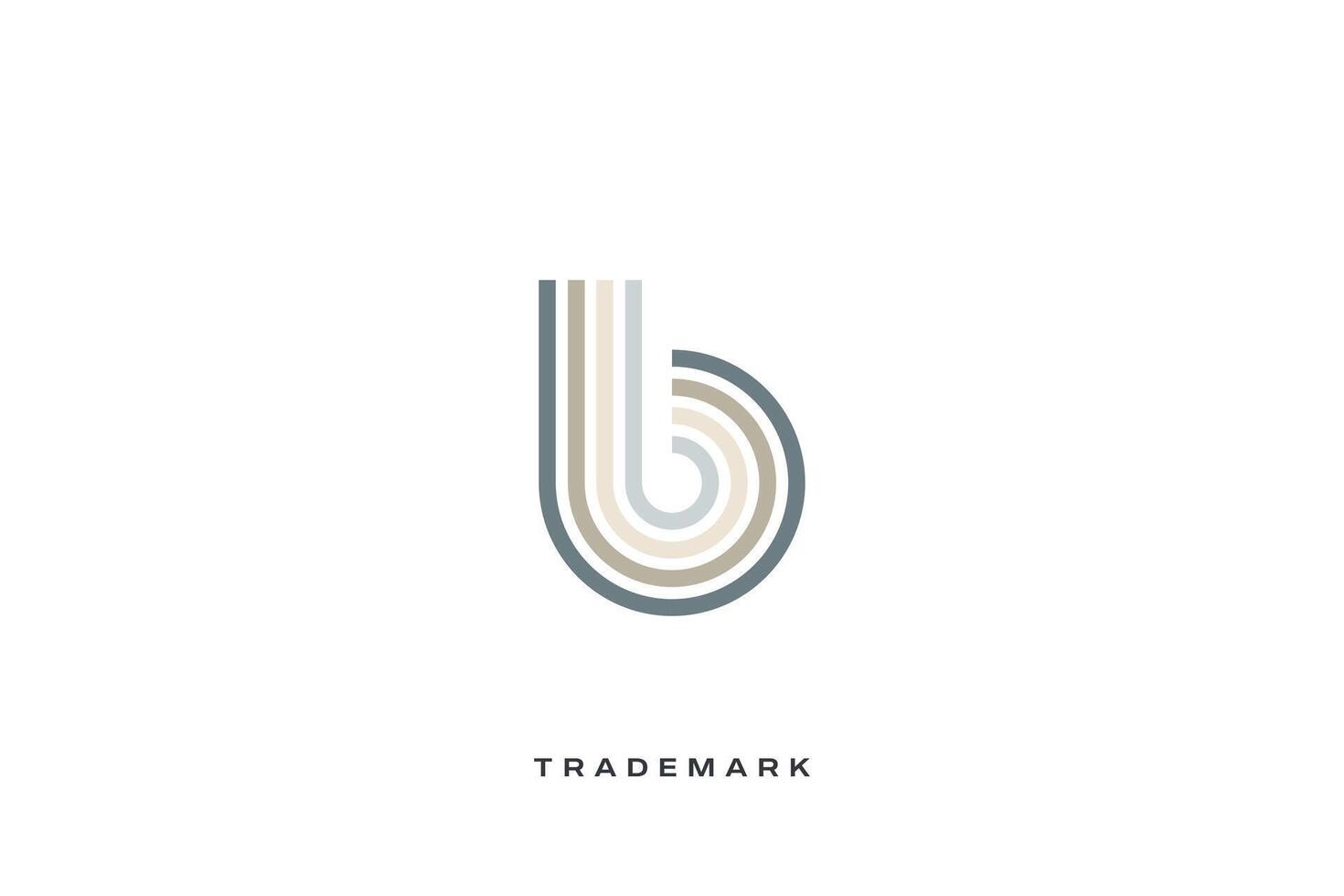 B Letter Trademark Brand Logo vector