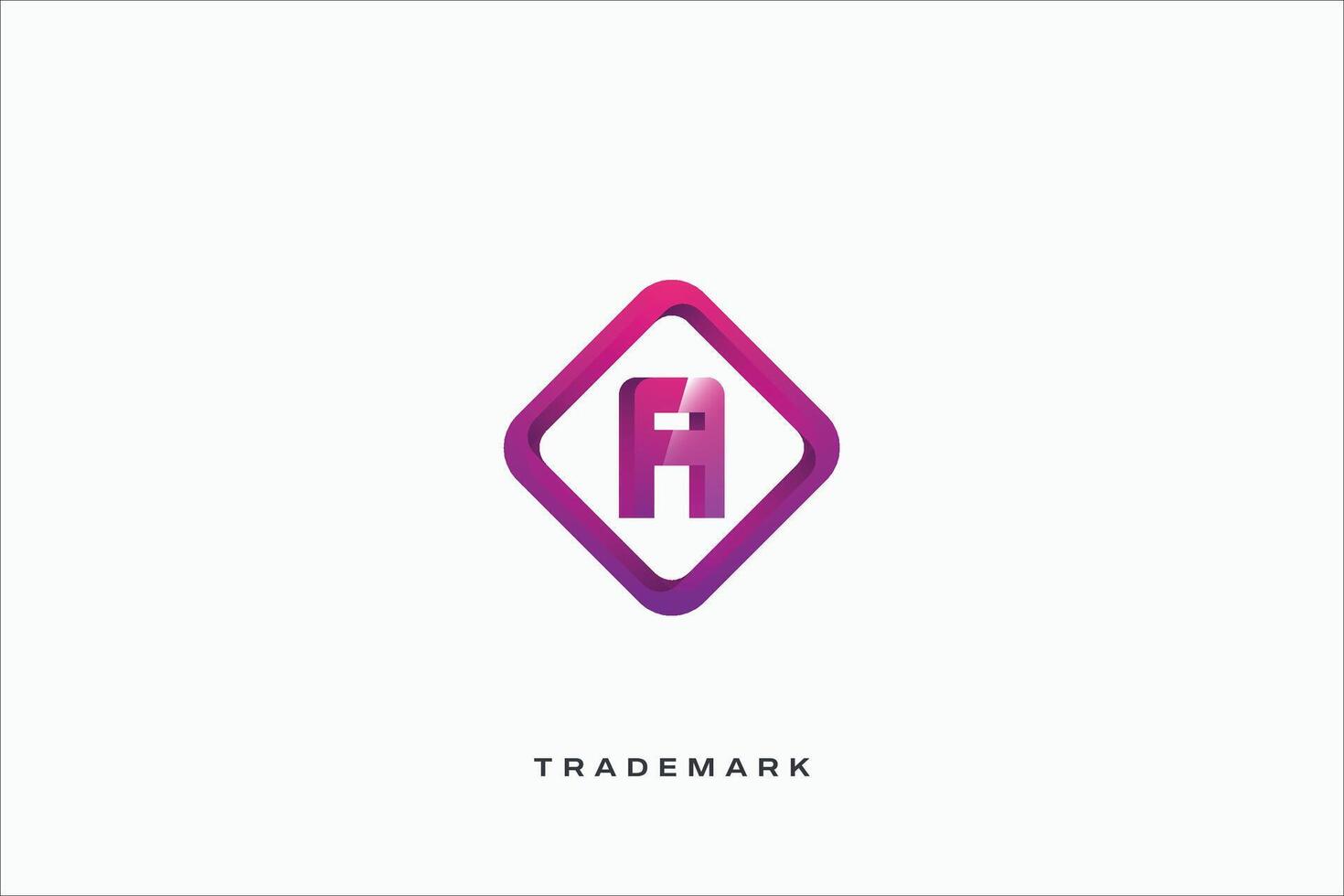 A Letter trademark brand logo vector
