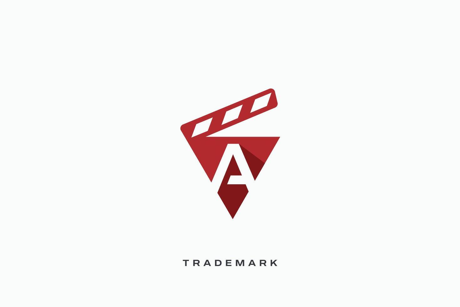 A Letter trademark brand logo vector