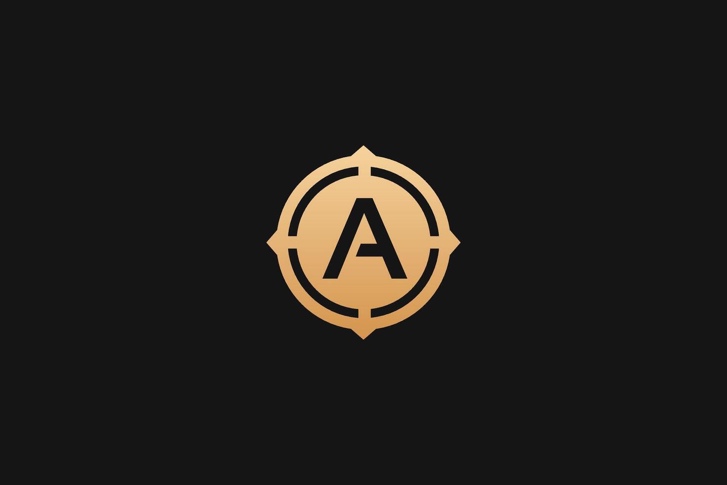 A Letter trademark brand logo vector