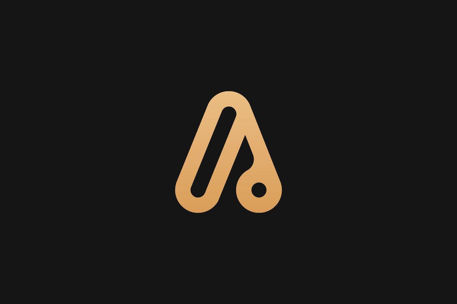 A Letter trademark brand logo vector