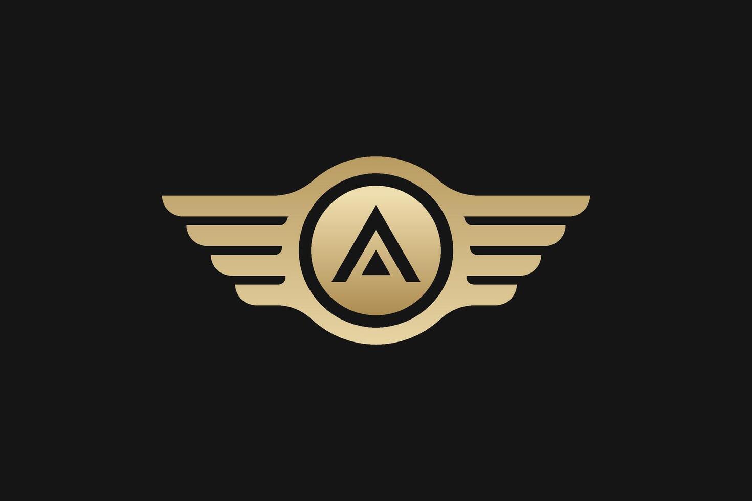 A Letter trademark brand logo vector