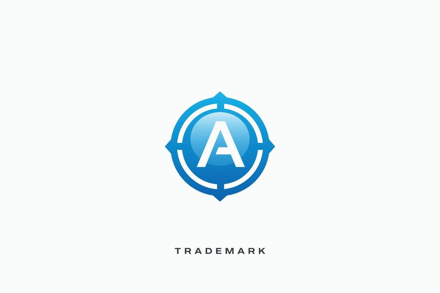 A Letter trademark brand logo vector
