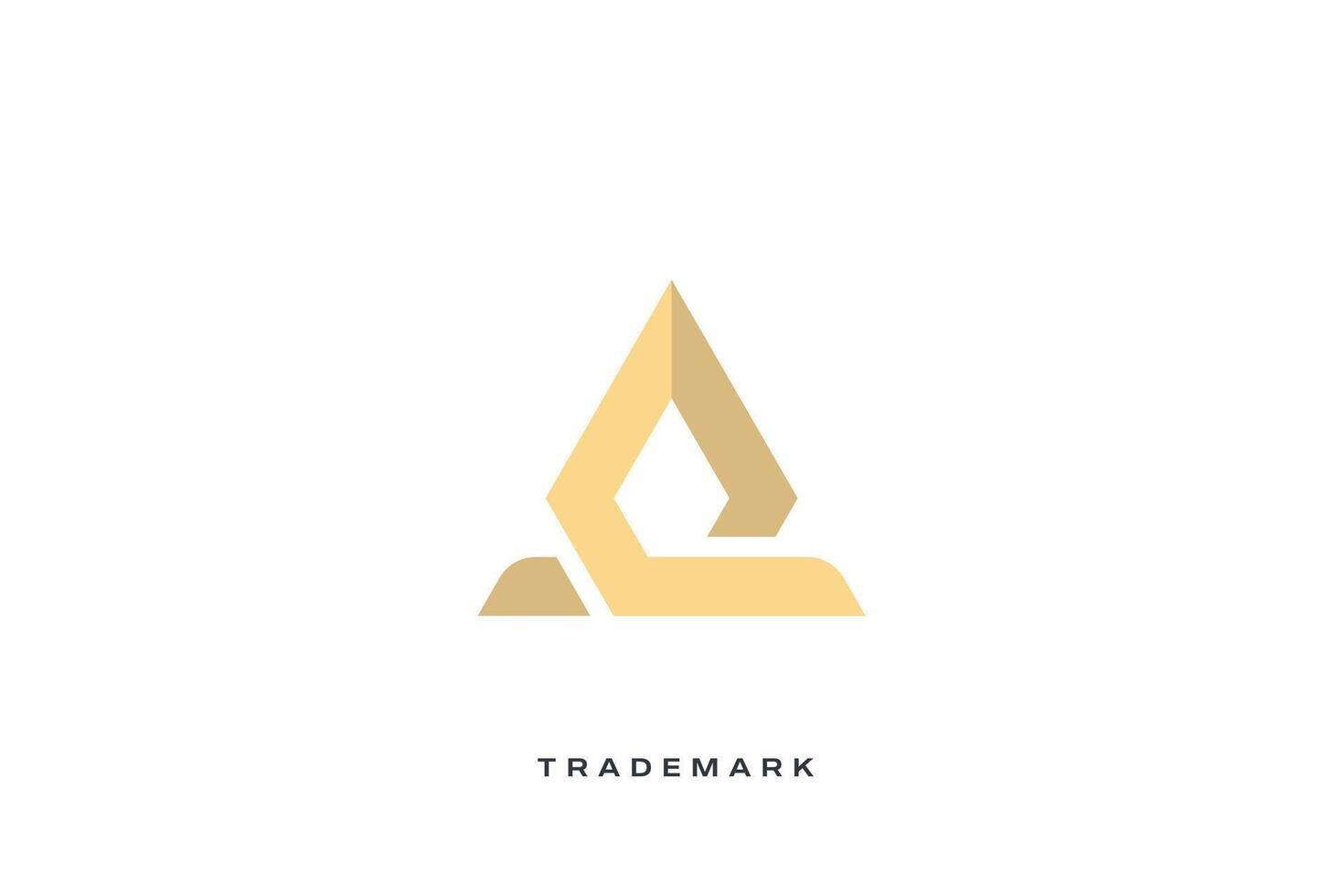 A Letter trademark brand logo vector