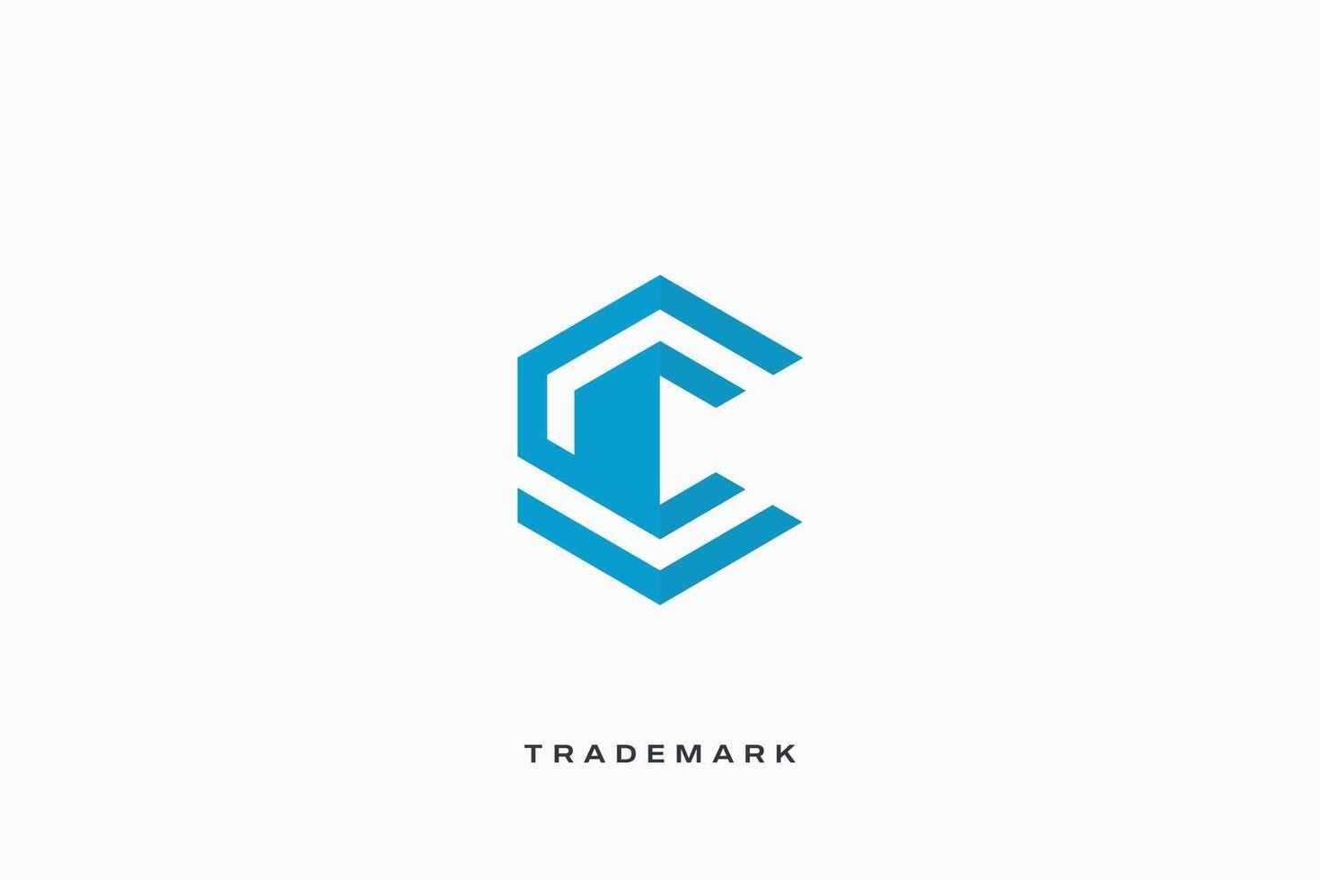C Letter trademark brand logo vector
