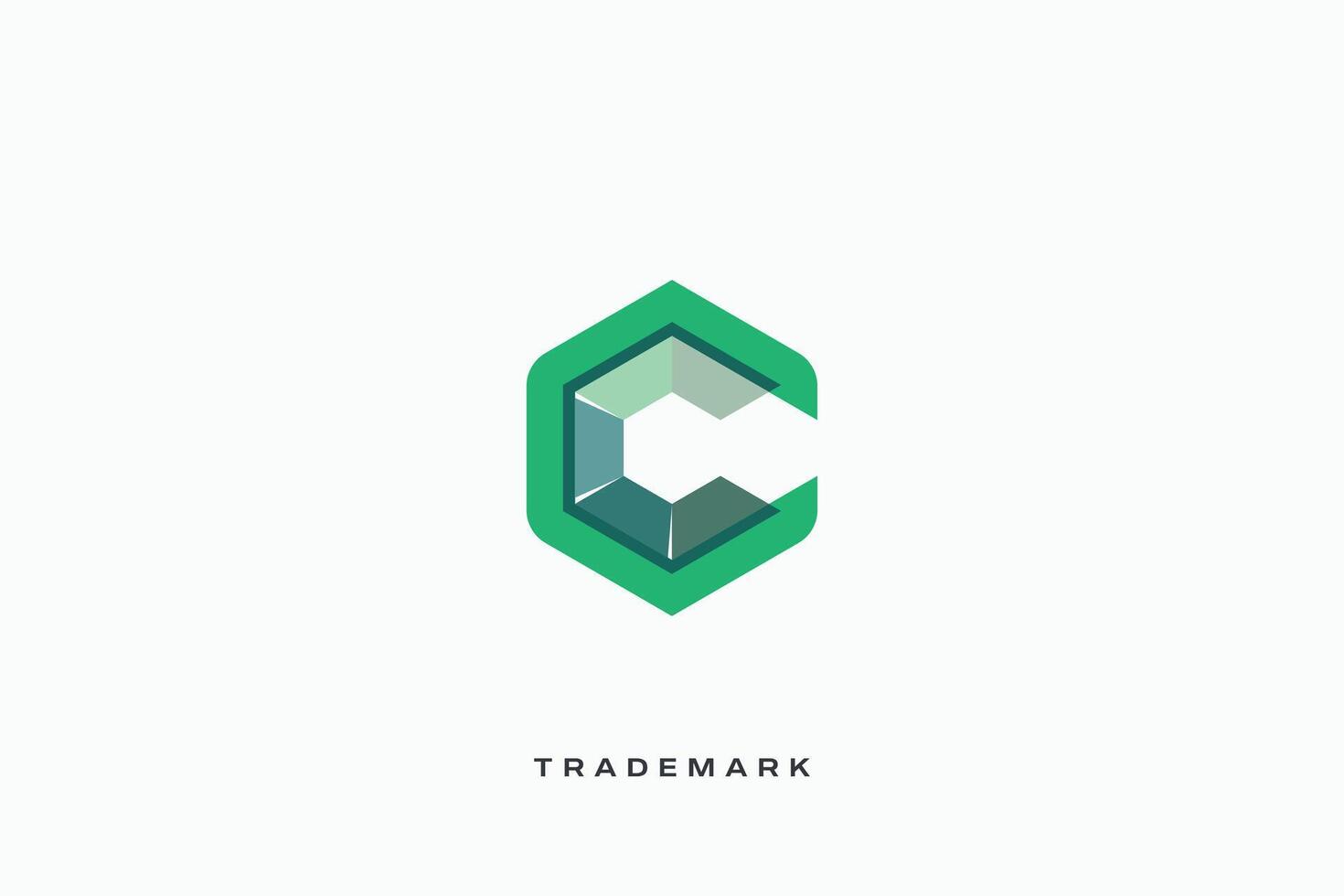 C Letter trademark brand logo vector