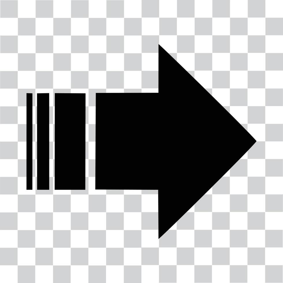 Speed arrow black arrow vector